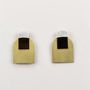 Jewelry - Stone & Brass Arche earrings - L INDOCHINEUR X RIVÊT