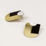 Jewelry - Stone & brass Ecu earrings - L INDOCHINEUR X RIVÊT