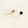 Jewelry - Beaters earrings in blond and black horn - L INDOCHINEUR X RIVÊT