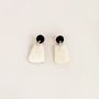 Jewelry - Beaters earrings in blond and black horn - L INDOCHINEUR X RIVÊT