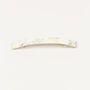 Barrettes - Long rectangular barrette in black african horn - L INDOCHINEUR X RIVÊT