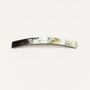 Barrettes - Long rectangular barrette in black african horn - L INDOCHINEUR X RIVÊT