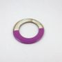 Bracelets - Broad cream coffee lacquered elliptical bracelet in Size L - L INDOCHINEUR X RIVÊT