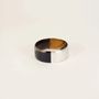 Bracelets - Cream coffee lacquered flat bracelet in horn in Size S - L INDOCHINEUR X RIVÊT