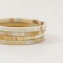 Bracelets - 4 thin bracelets in blond horn in Size S - L INDOCHINEUR X RIVÊT