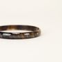 Bracelets - Thin bracelet in marbled black horn in Size L - L INDOCHINEUR X RIVÊT