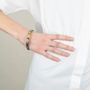 Bracelets - Thin bracelet in marbled black horn in Size L - L INDOCHINEUR X RIVÊT