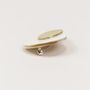 Brooches - Large round brooch in horn and brass - L INDOCHINEUR X RIVÊT
