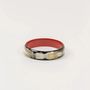 Bracelets - Marbled black horn bracelet with ivory lacquer in Size S - L INDOCHINEUR X RIVÊT