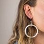 Jewelry - Big and small rings earrings in blond horn - L INDOCHINEUR X RIVÊT