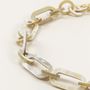 Bijoux - Collier anneaux épais ronds et ovales bords droits en corne blonde africaine - L INDOCHINEUR X RIVÊT