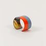 Bracelets - Orange and gray-blue lacquered cuff in Size M - L INDOCHINEUR X RIVÊT
