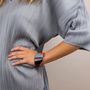 Bracelets - Orange and gray-blue lacquered cuff in Size M - L INDOCHINEUR X RIVÊT