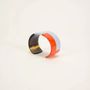 Bracelets - Orange and gray-blue lacquered cuff in Size M - L INDOCHINEUR X RIVÊT