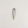 Brooches - Safety pin in black and white horn - L INDOCHINEUR X RIVÊT