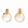 Jewelry - Comma and ring earrings in white horn - L INDOCHINEUR X RIVÊT