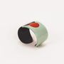 Bracelets - Manchette Icare en corne et laque orange et vert taille M - L INDOCHINEUR X RIVÊT