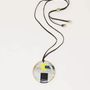 Bijoux - Pendentif Géranos en corne blonde et laque tricolore - L INDOCHINEUR X RIVÊT