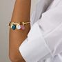 Bracelets - Bracelet Forêt en laiton naturel avec 4 pampilles - L INDOCHINEUR X RIVÊT