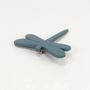 Brooches - Dragonfly brooch in horn and blue-gray lacquer - L INDOCHINEUR X RIVÊT