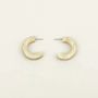 Jewelry - Thick hoop earrings in white horn - L INDOCHINEUR X RIVÊT