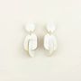 Jewelry - Mi-bois clip-on earrings in blond horn - L INDOCHINEUR X RIVÊT