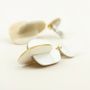 Jewelry - Mi-bois clip-on earrings in blond horn - L INDOCHINEUR X RIVÊT