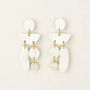 Bijoux - Boucles d'oreilles Pampilles en corne blonde - L INDOCHINEUR X RIVÊT