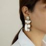 Bijoux - Boucles d'oreilles Pampilles en corne blonde - L INDOCHINEUR X RIVÊT