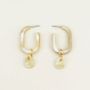 Jewelry - Hoop earrings with pearls in blond horn - L INDOCHINEUR X RIVÊT