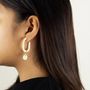 Jewelry - Hoop earrings with pearls in blond horn - L INDOCHINEUR X RIVÊT