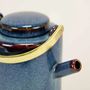 Accessoires thé et café - Théière Hoa Bien rouge, anse laiton, 800ml - L INDOCHINEUR X RIVÊT