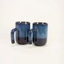 Tea and coffee accessories - Set of 2 red Hoa Bien mugs in ceramic, 300ml - L INDOCHINEUR X RIVÊT