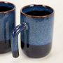 Tea and coffee accessories - Set of 2 red Hoa Bien mugs in ceramic, 300ml - L INDOCHINEUR X RIVÊT