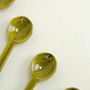 Tea and coffee accessories - Set of 6 green Hoa Bien spoons in ceramic - L INDOCHINEUR X RIVÊT