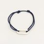 Bracelets - Oval cord bracelet with 1 hole in blond horn - L INDOCHINEUR X RIVÊT