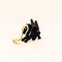 Jewelry - Dragon ear charm in black horn and mother-of-pearl - L INDOCHINEUR X RIVÊT