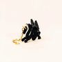 Jewelry - Dragon ear charm in black horn and mother-of-pearl - L INDOCHINEUR X RIVÊT