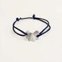 Bracelets - String bracelet Gingko leaf in brass gold plated - L INDOCHINEUR X RIVÊT