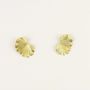 Bijoux - Boucles d'oreilles Gingko en laiton - L INDOCHINEUR X RIVÊT