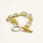 Bracelets - Bracelet in marble horn and hoof rectangular oval rings - L INDOCHINEUR X RIVÊT