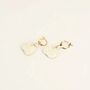 Jewelry - Feve brass hoop earrings in blond horn - L INDOCHINEUR X RIVÊT