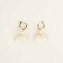Jewelry - Feve brass hoop earrings in blond horn - L INDOCHINEUR X RIVÊT