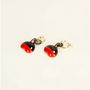 Jewelry - Feve brass hoop earrings in blond horn - L INDOCHINEUR X RIVÊT