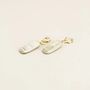 Jewelry - Plaque brass hoop earrings in hoof and ivory lacquer - L INDOCHINEUR X RIVÊT