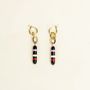 Jewelry - Gelule brass hoop earrings in blond horn - L INDOCHINEUR X RIVÊT