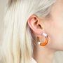 Jewelry - Hoop earrings in hoof and tricolor lacquer - L INDOCHINEUR X RIVÊT