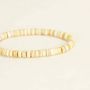 Bracelets - Pastilles elastic bracelet in blond horn - L INDOCHINEUR X RIVÊT
