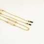 Glasses - Capsule glasses chain in brass and blond horn - L INDOCHINEUR X RIVÊT