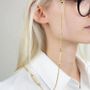 Glasses - Capsule glasses chain in brass and blond horn - L INDOCHINEUR X RIVÊT